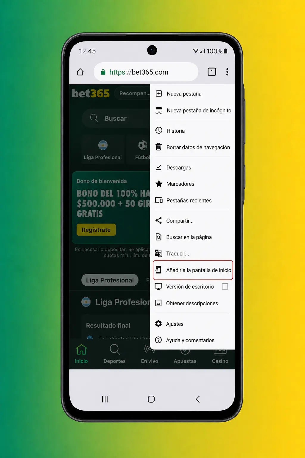 Descarga del APK de Bet365 para Android desde el sitio oficial, compatible con Samsung, Motorola y Xiaomi