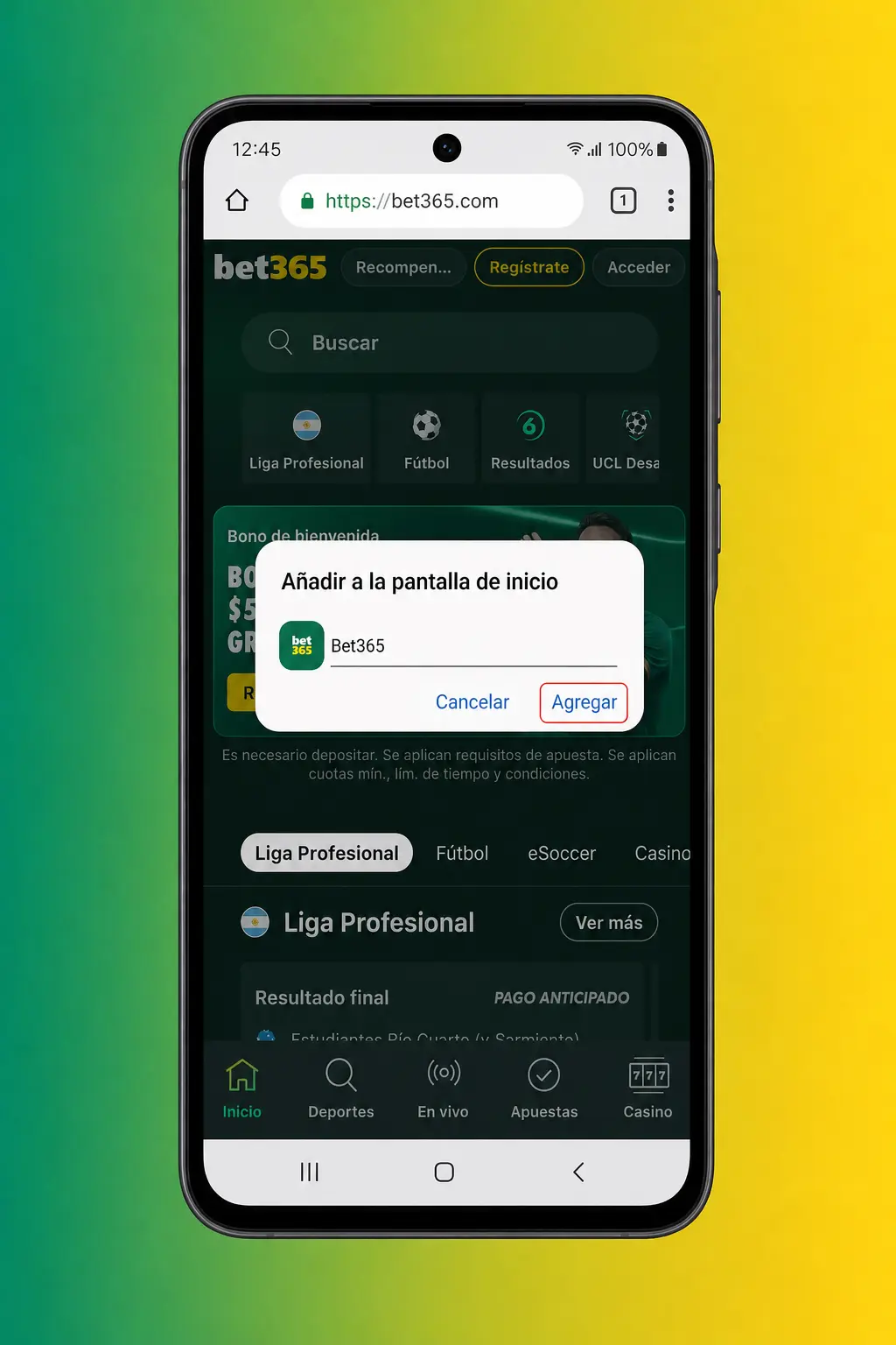 Descargá la app de Bet365 en formato APK para Android desde el sitio oficial, compatible con Samsung, Motorola y Xiaomi.