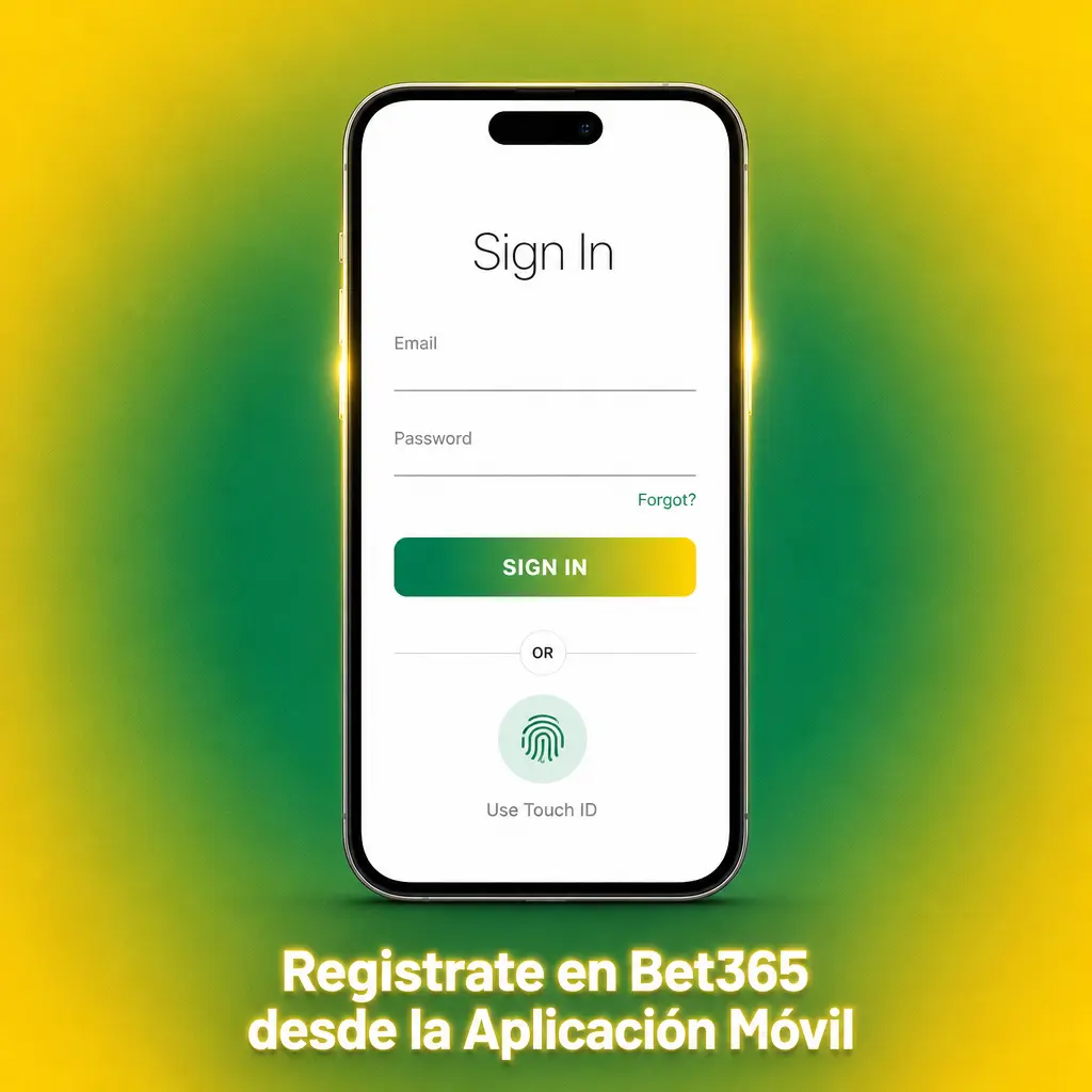 Captura de pantalla del registro en la app móvil de Bet365 mostrando los pasos para crear una cuenta en Argentina